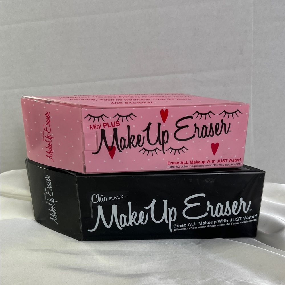 MakeUp Eraser Regular & Mini Pack Pink Black Just Add‎ Water Original Eraser
